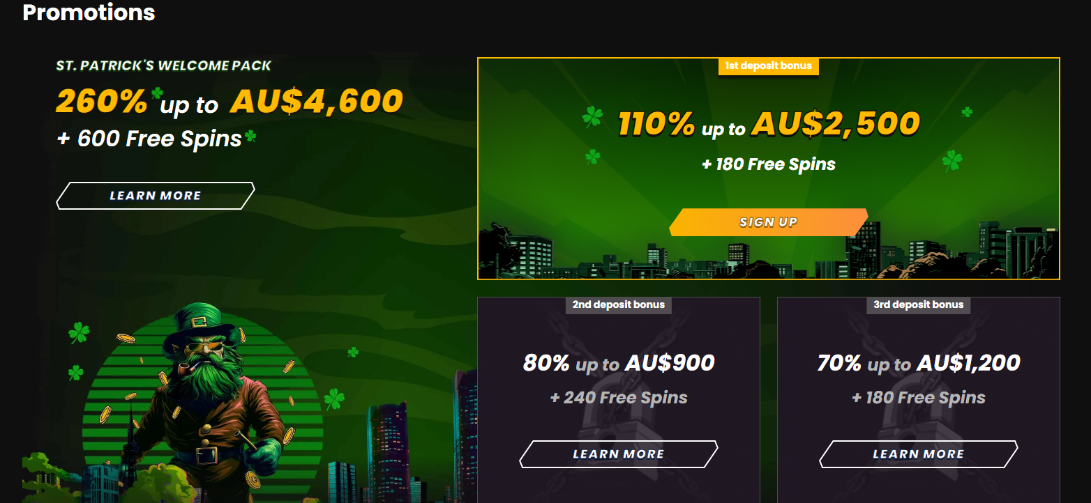 Bonuses and Promotions at Wild Tokyo Casino